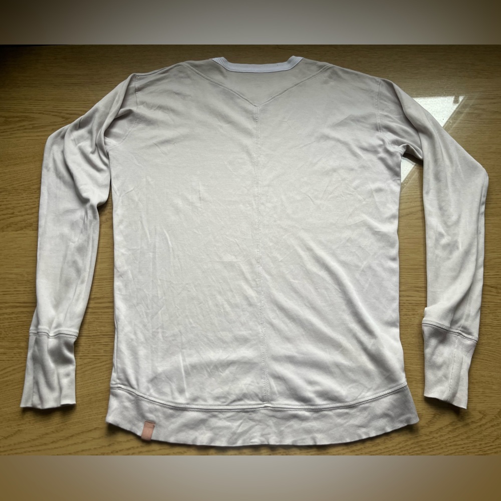 Lunya 100% Organic Cotton Long sleeved Top Sz X-Small - Picture 3 of 13